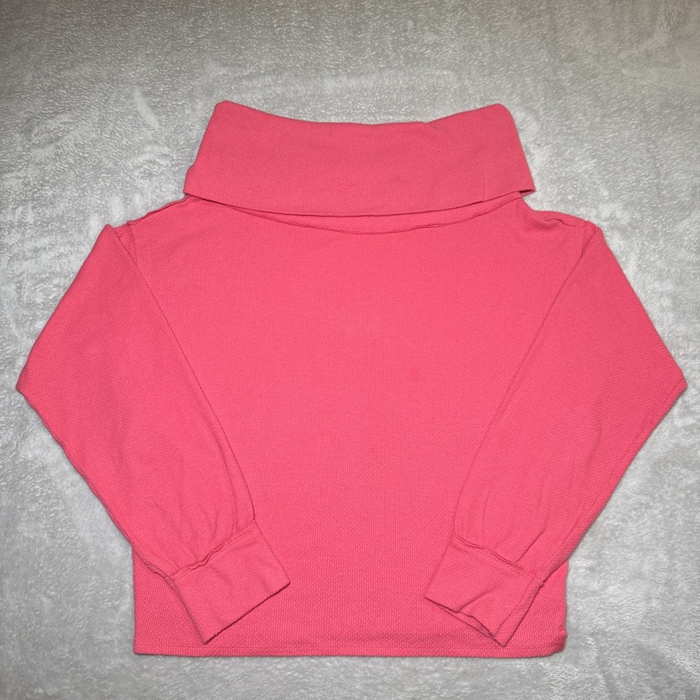 We the Free Free People Pink Turtleneck Sweater Size Medium‎ Long Sleeve